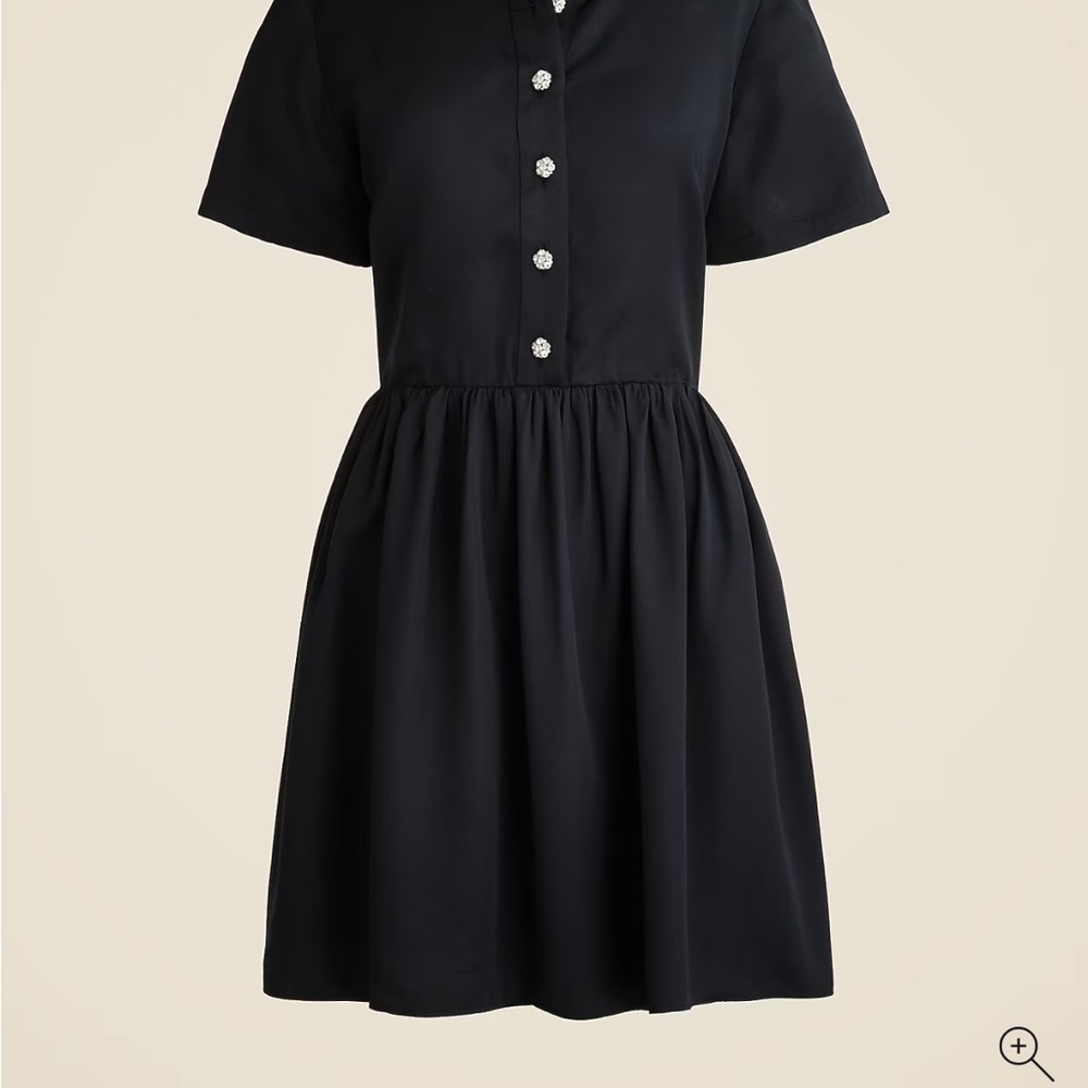 Jcrew collection Elegant Black Button-Up Dress